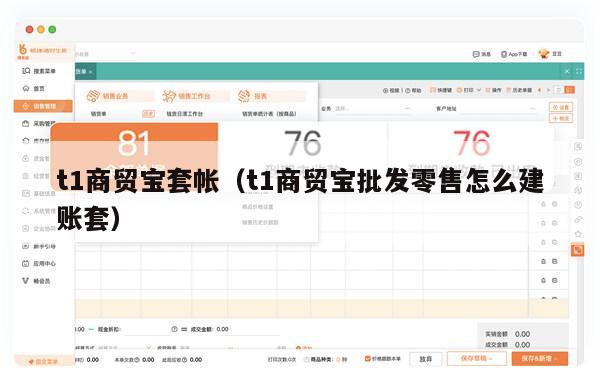 t1商贸宝套帐（t1商贸宝批发零售怎么建账套）