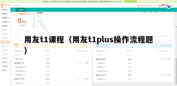 用友t1课程（用友t1plus操作流程题）