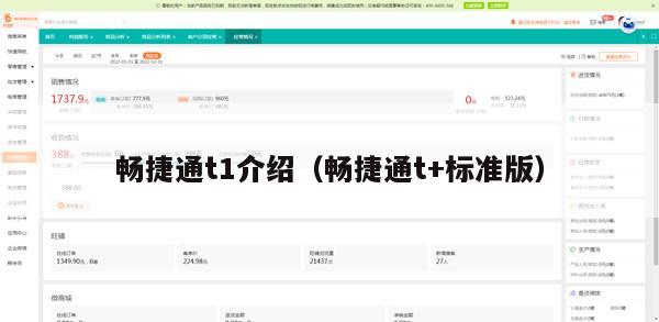 畅捷通t1介绍（畅捷通t+标准版）