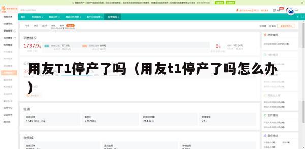 用友T1停产了吗（用友t1停产了吗怎么办）