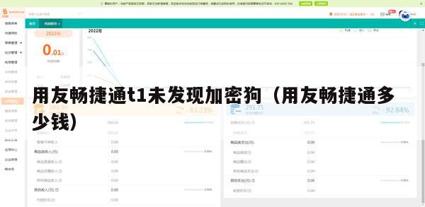 用友畅捷通t1未发现加密狗（用友畅捷通多少钱）