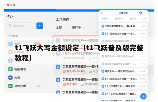 t1飞跃大写金额设定（t1飞跃普及版完整教程）