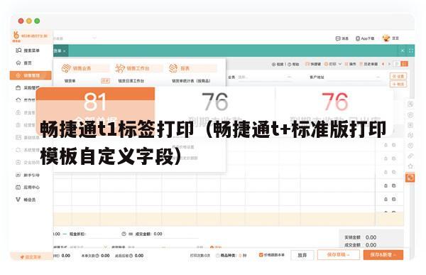 畅捷通t1标签打印（畅捷通t+标准版打印模板自定义字段）