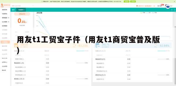 用友t1工贸宝子件（用友t1商贸宝普及版）
