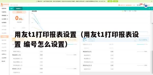 用友t1打印报表设置（用友t1打印报表设置 编号怎么设置）